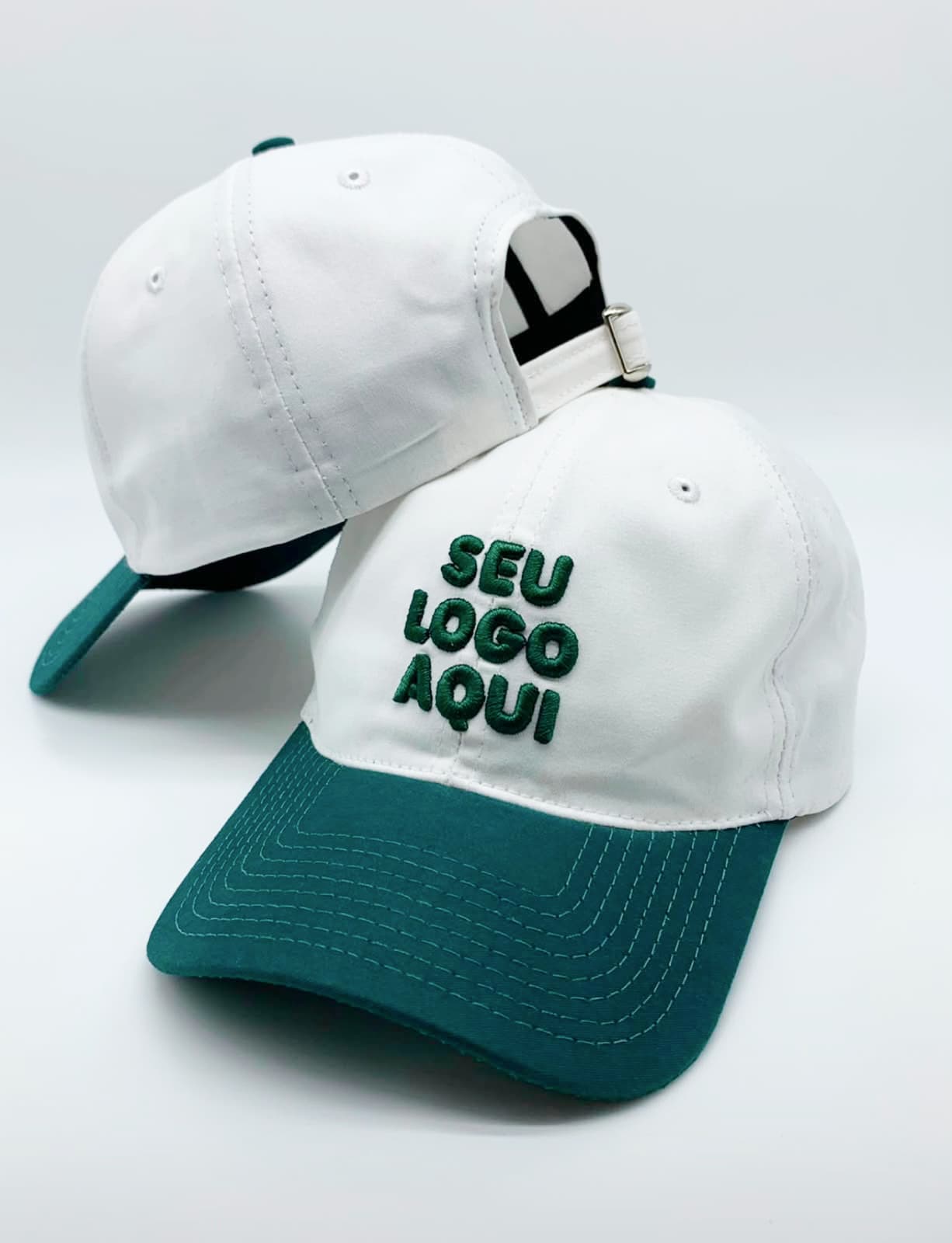 Boné dad hat personalizado, copa baixa e aba curva